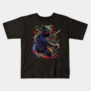 Get Your Ninja Cat T-Shirt and Express Your Style Kids T-Shirt